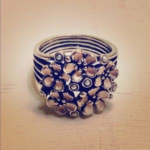 Authentic Pandora Cherry Blossom Bouquet Ring
